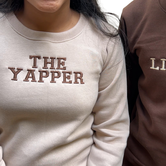 The Yapper, The Listener Sweatshirt , Hoodie Combo