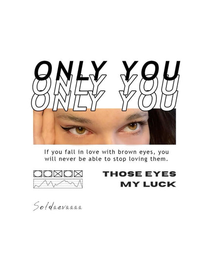 Girlfriend/Boyfriend Eyes Printed T-shirt