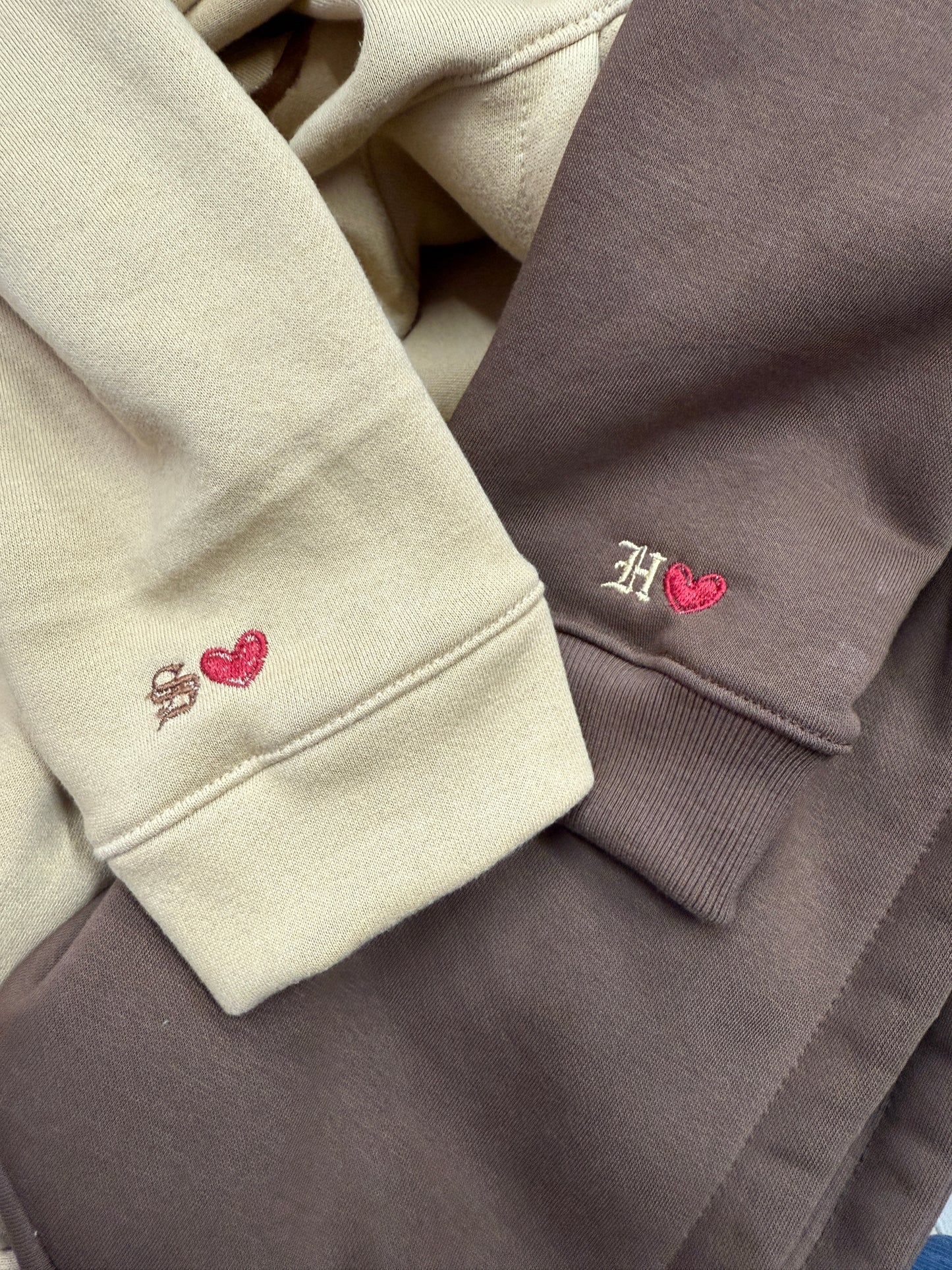 Roman english initial sleeve Custom Hoodie, Sweatshirt