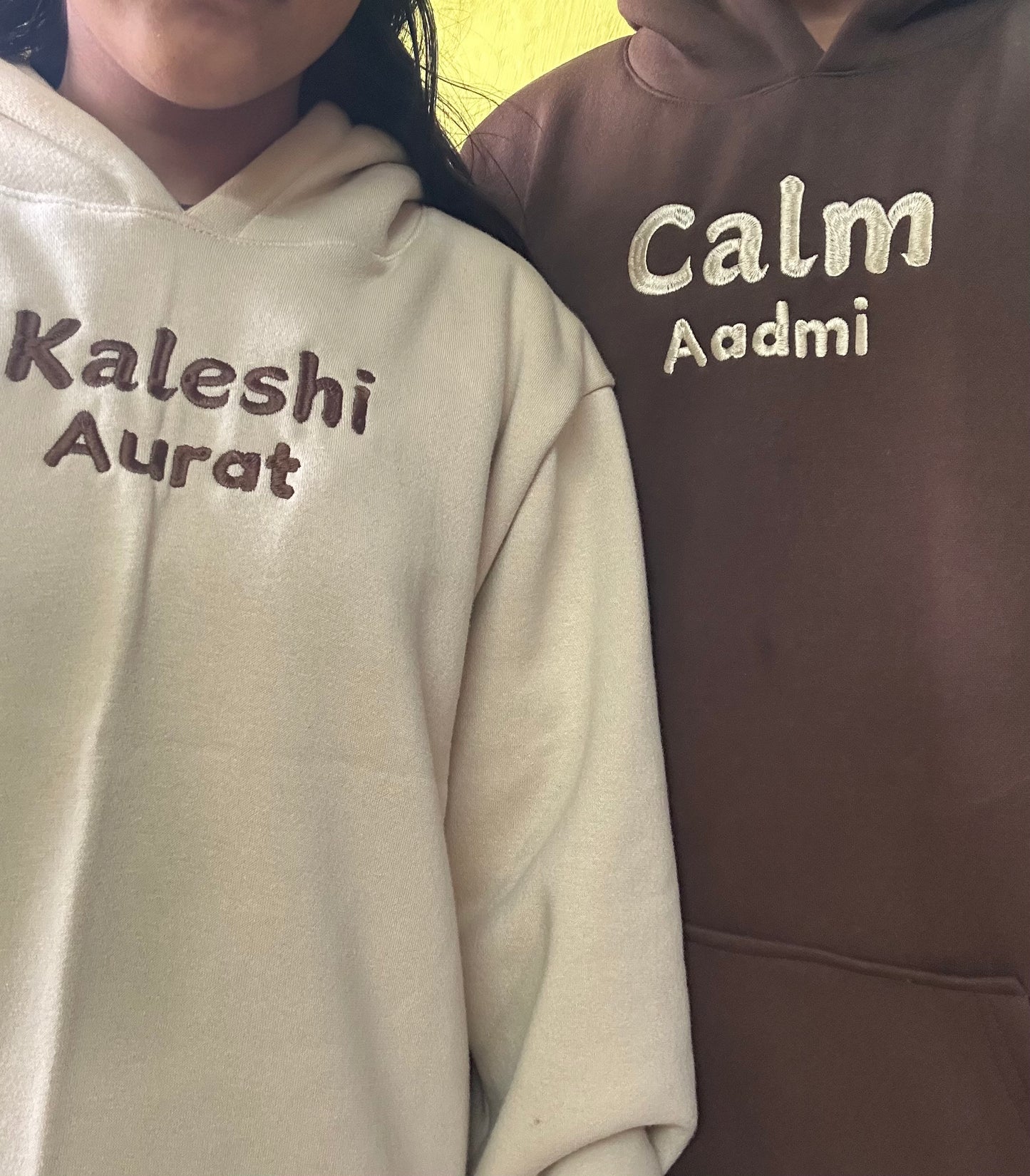 Kaleshi Aurat Calm Aadmi Hoodie / Sweatshirt Combo