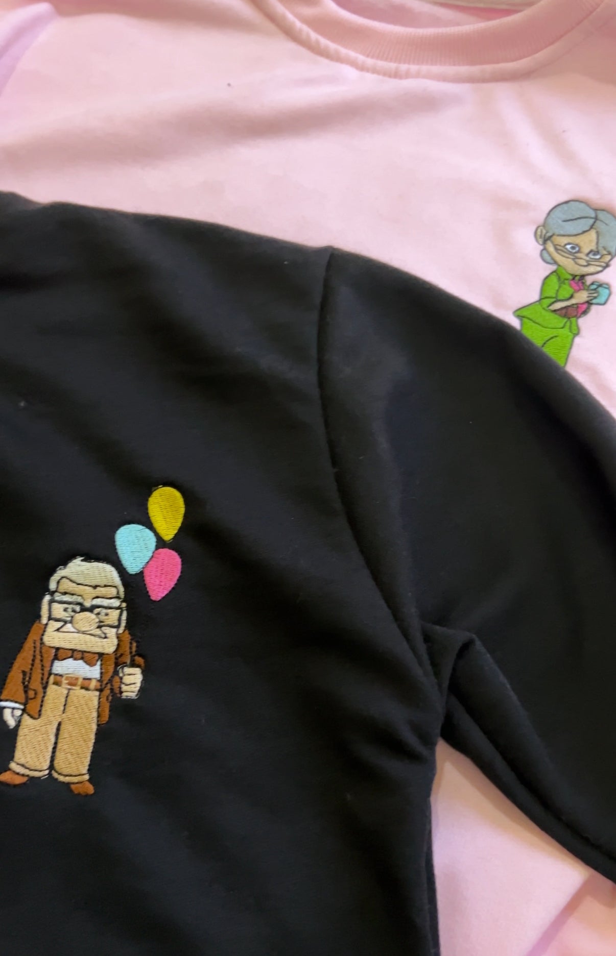 Ellie And Carl Embroidery Sweatshirt, Hoodie Combo