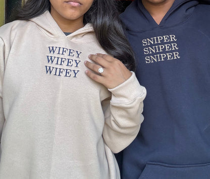 Wifey Sniper Sweatshirt ,Hoodie Combo