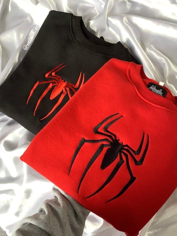 Spider Couple Crewneck , Hoodie Combo