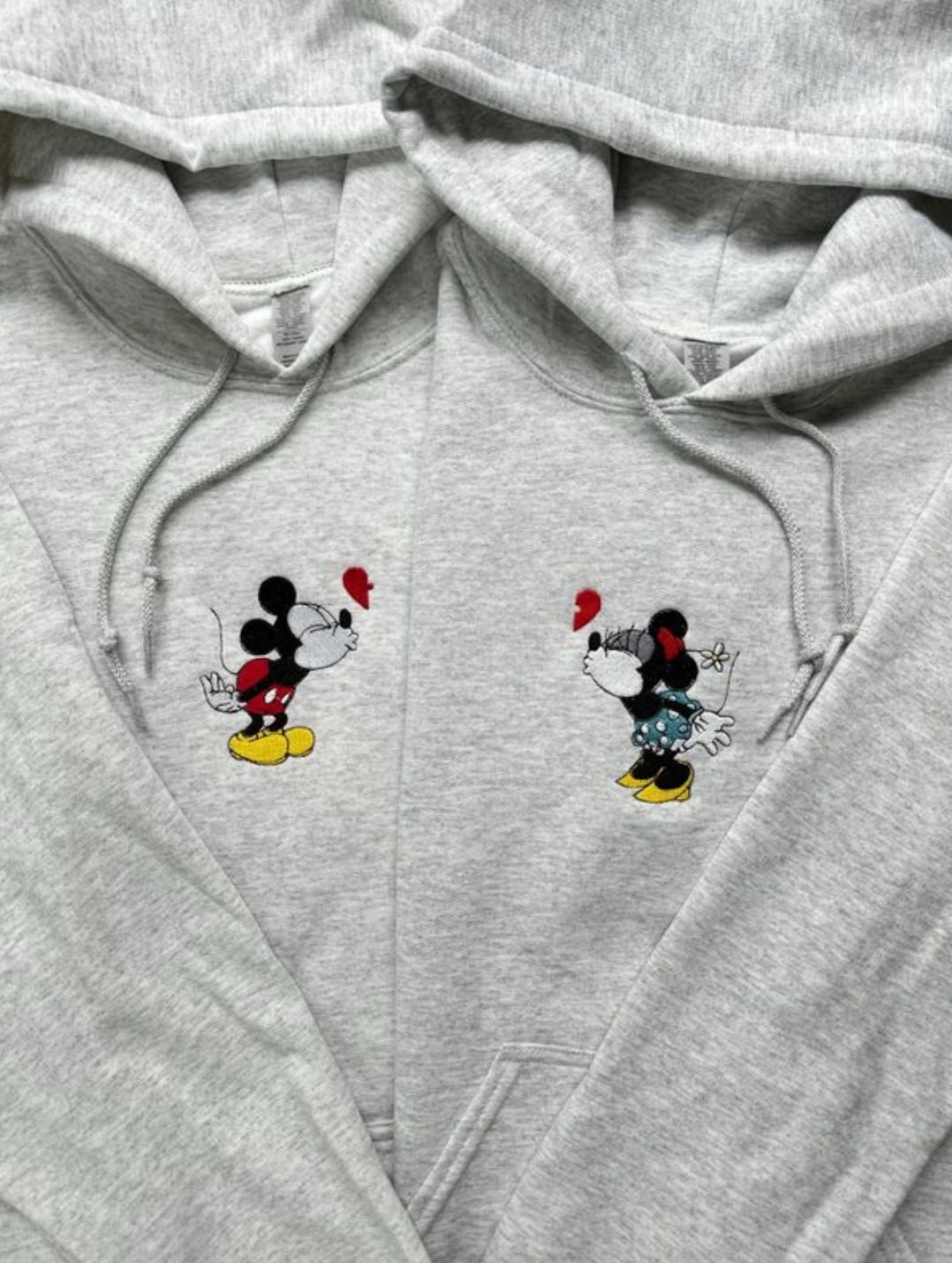 Mickey Minnie Embroidery Hoodie , Sweatshirt Combo