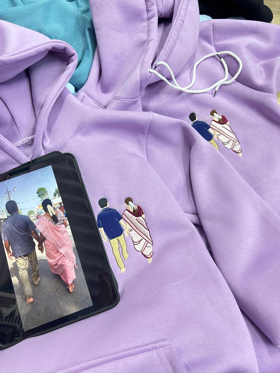 Photo Hoodie , Sweatshirt Combo Custom sleeve option