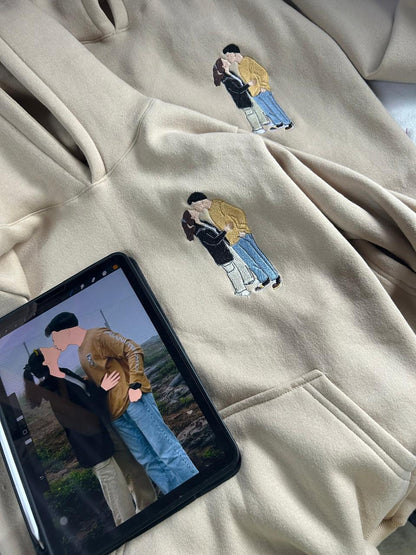 Photo Hoodie , Sweatshirt Combo Custom sleeve option