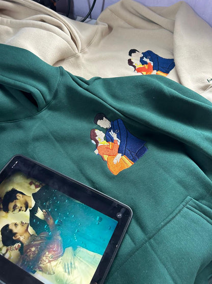 Photo Hoodie , Sweatshirt Combo Custom sleeve option