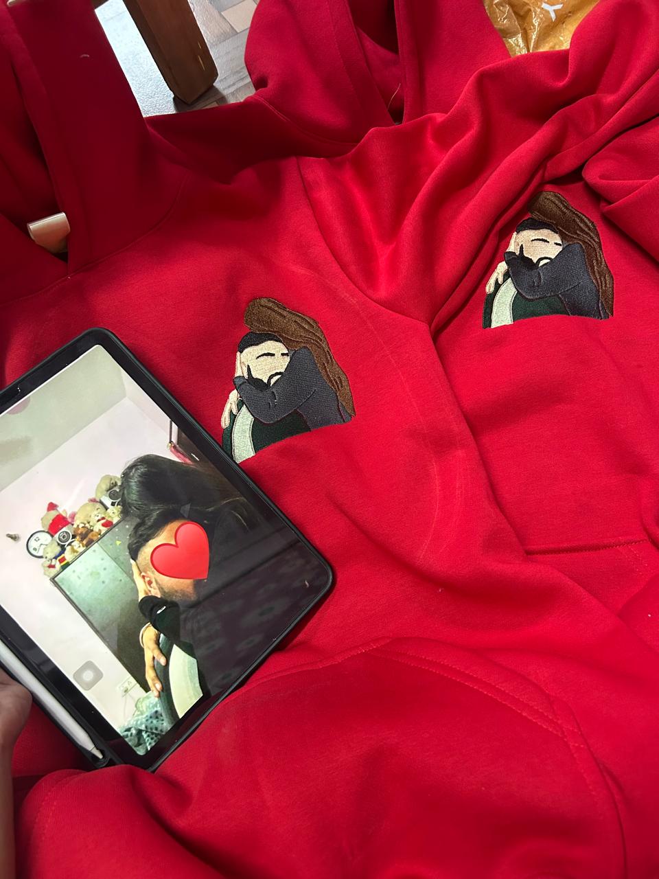 Photo Hoodie , Sweatshirt Combo Custom sleeve option