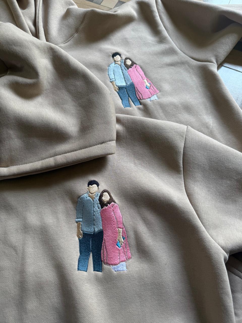 Photo Hoodie , Sweatshirt Combo Custom sleeve option