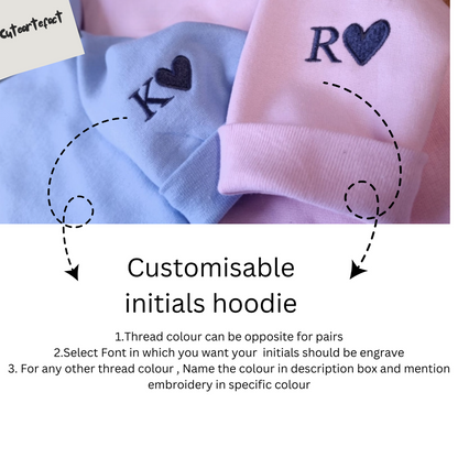Initial Hoodie, Sweatshirt Combo