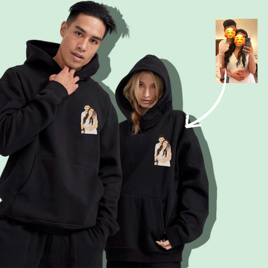 Photo Hoodie , Sweatshirt Combo Custom sleeve option