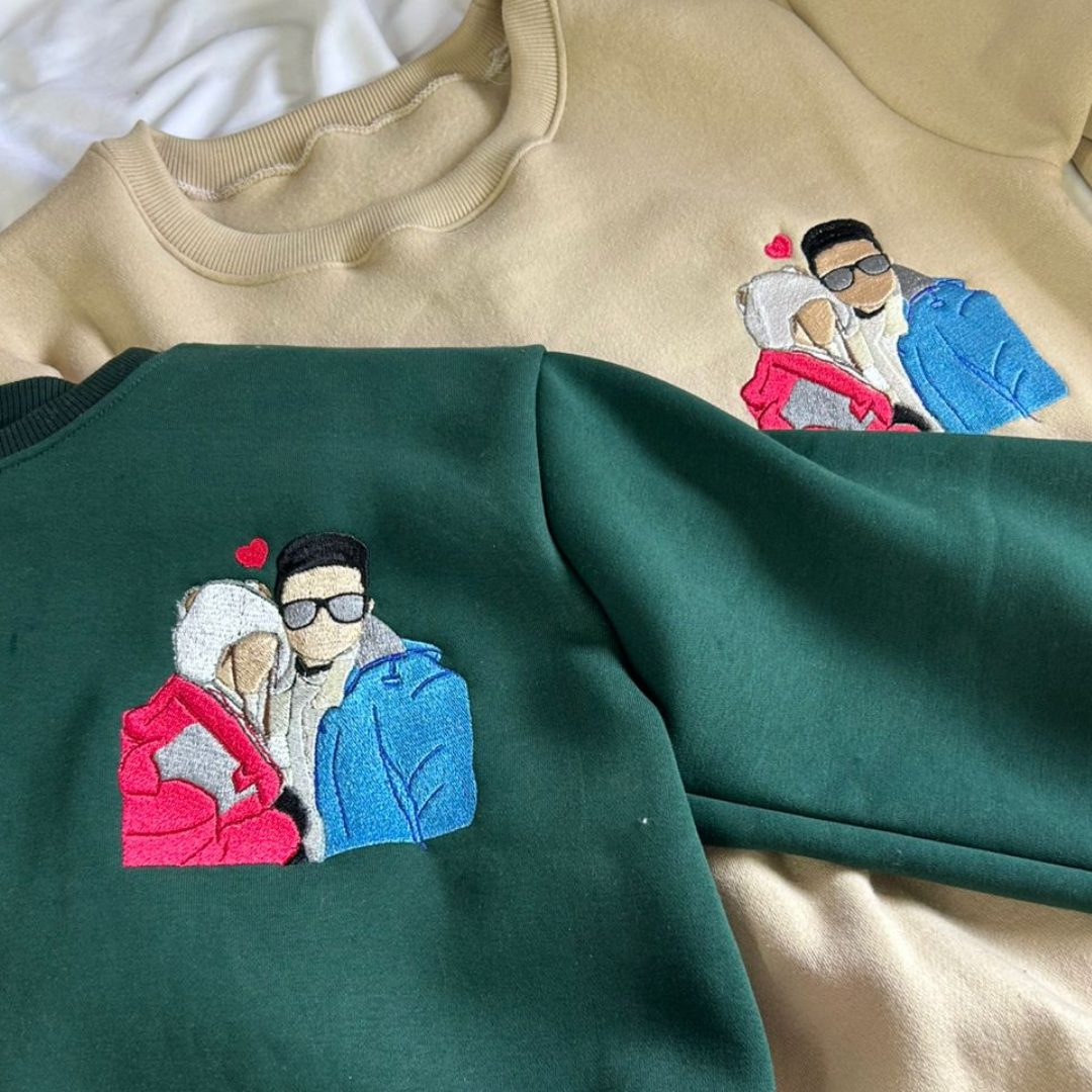 Photo Hoodie , Sweatshirt Combo Custom sleeve option