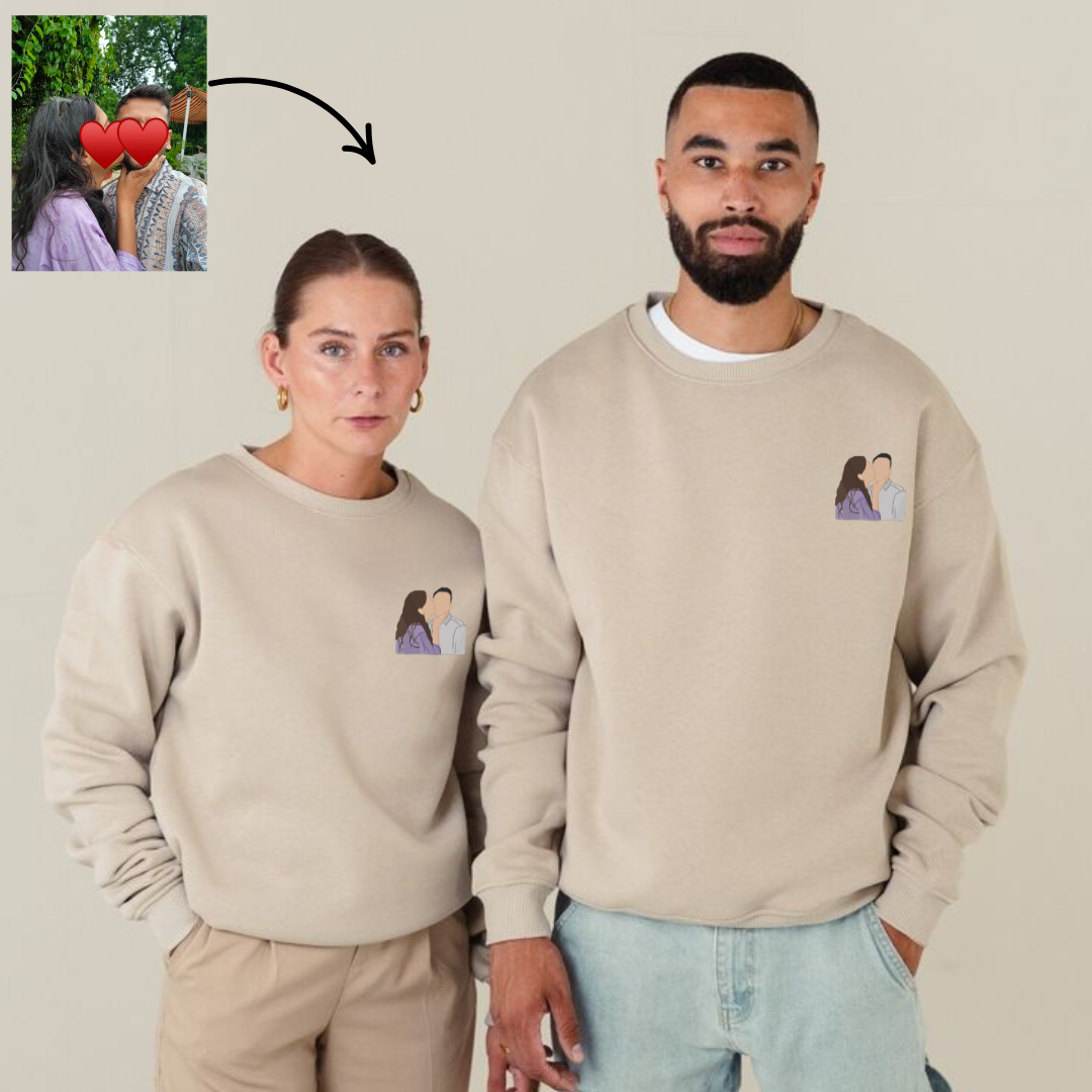 Photo Hoodie , Sweatshirt Combo Custom sleeve option