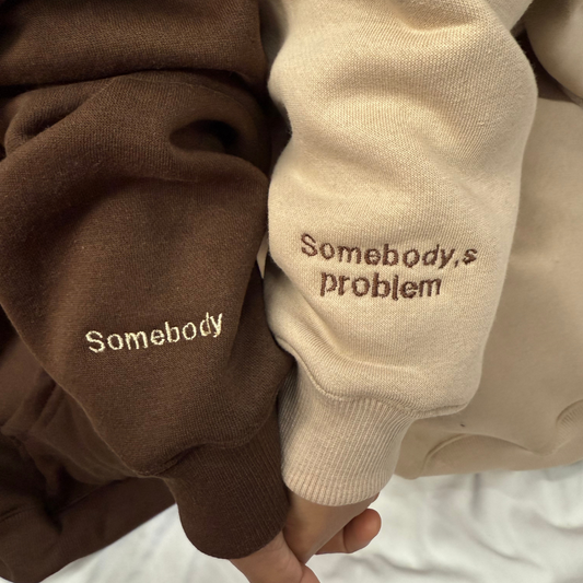 Somebody, Somebody's Problem sleeve Engraved Hoodie ,Sweatshirt Combo