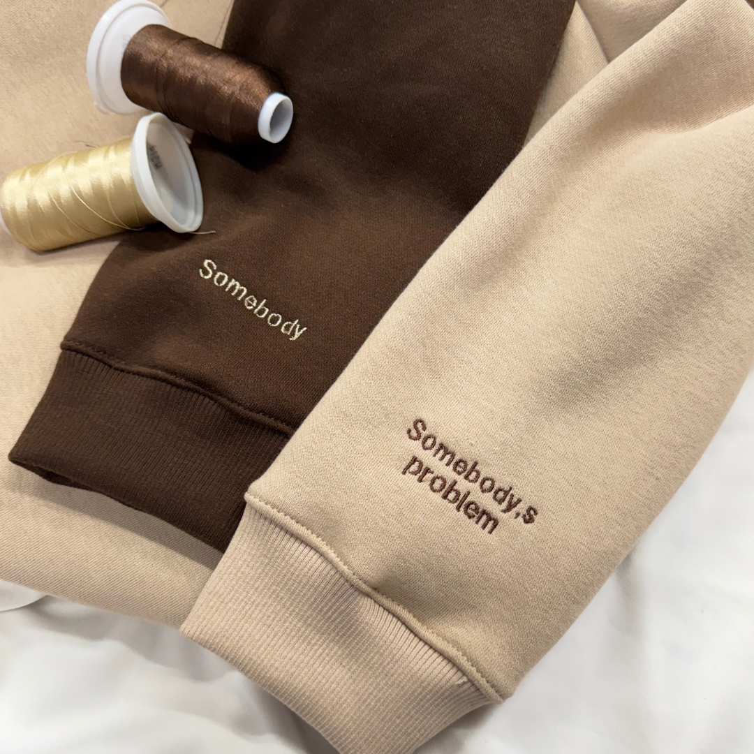Somebody, Somebody's Problem sleeve Engraved Hoodie ,Sweatshirt Combo