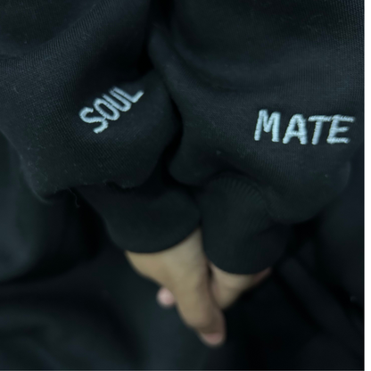 Soulmate Sleeve Embroidery Sweatshirt , Hoodie Combo