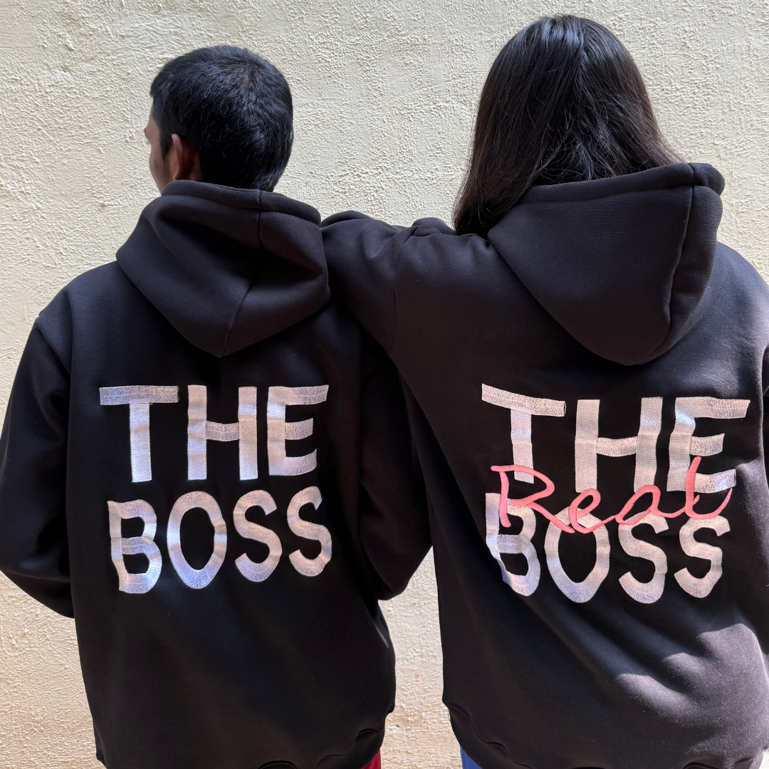 The Boss, The Real Boss Hoodie Sweatshirt Combo