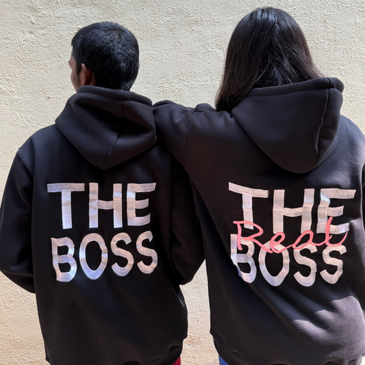 The Boss, The Real Boss Hoodie Sweatshirt Combo