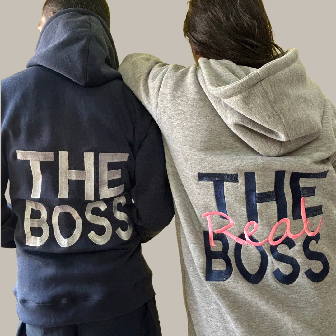 The Boss, The Real Boss Hoodie Sweatshirt Combo